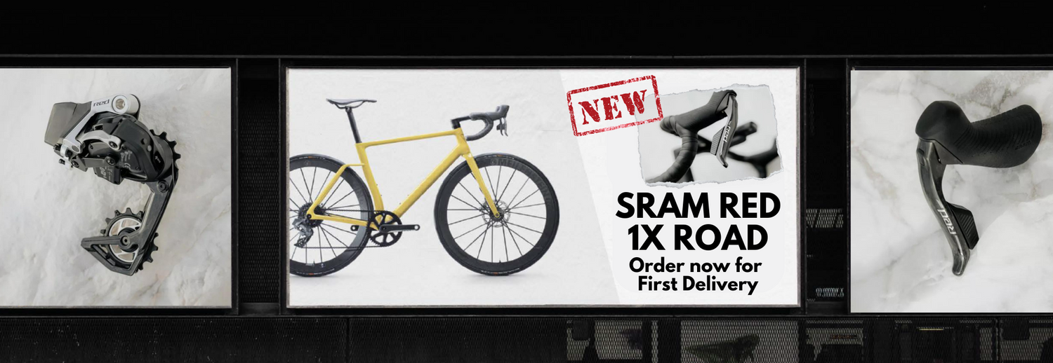 New SRAM RED 1x Road - Vielo Bikes UK - Sram Road groupset banner